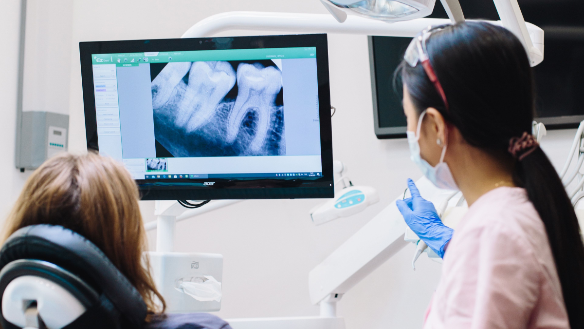 Monitor dentysta, rentgen zębów